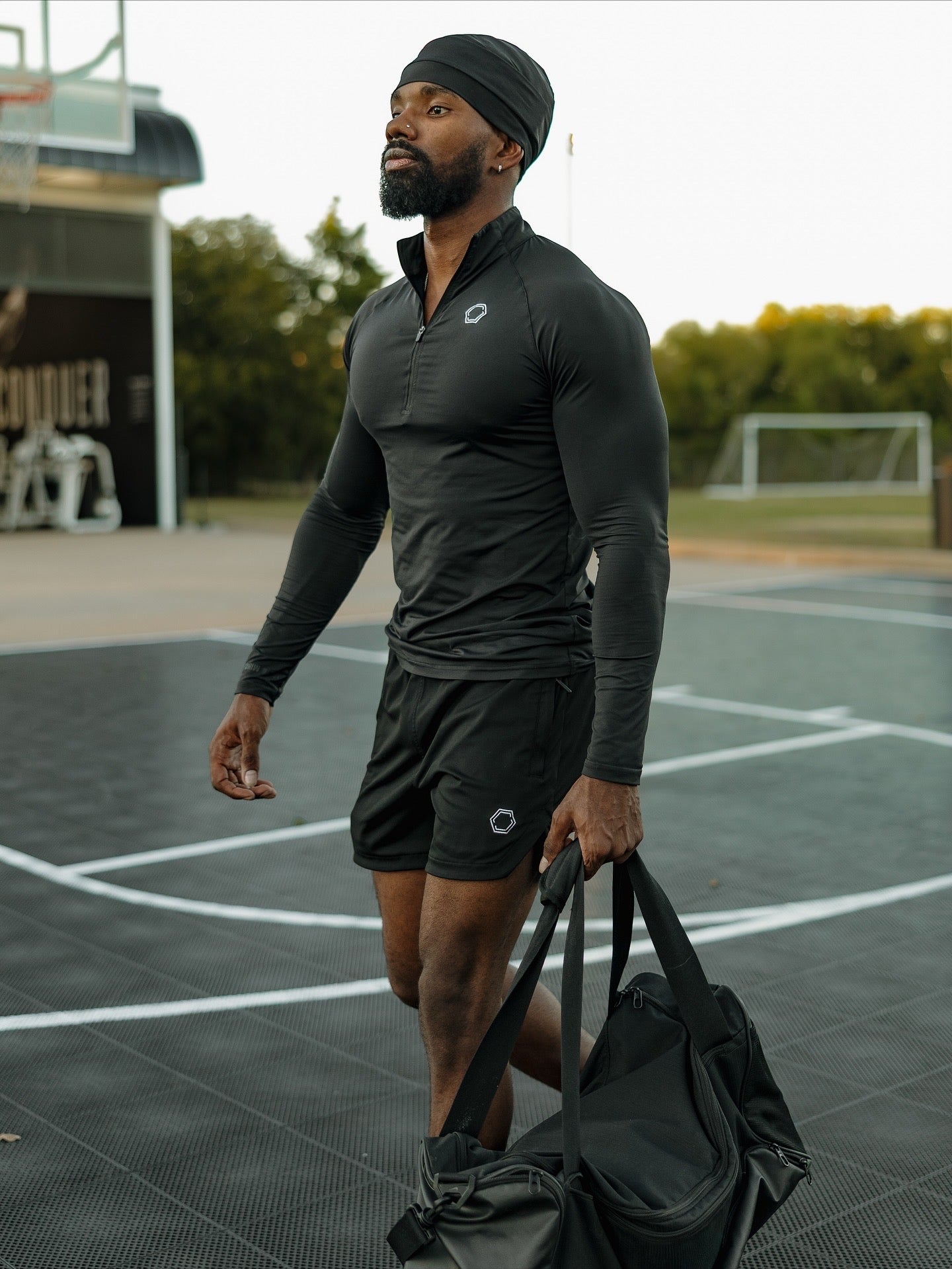 CORE Compression 1/4 Zip – OBSIDIAN